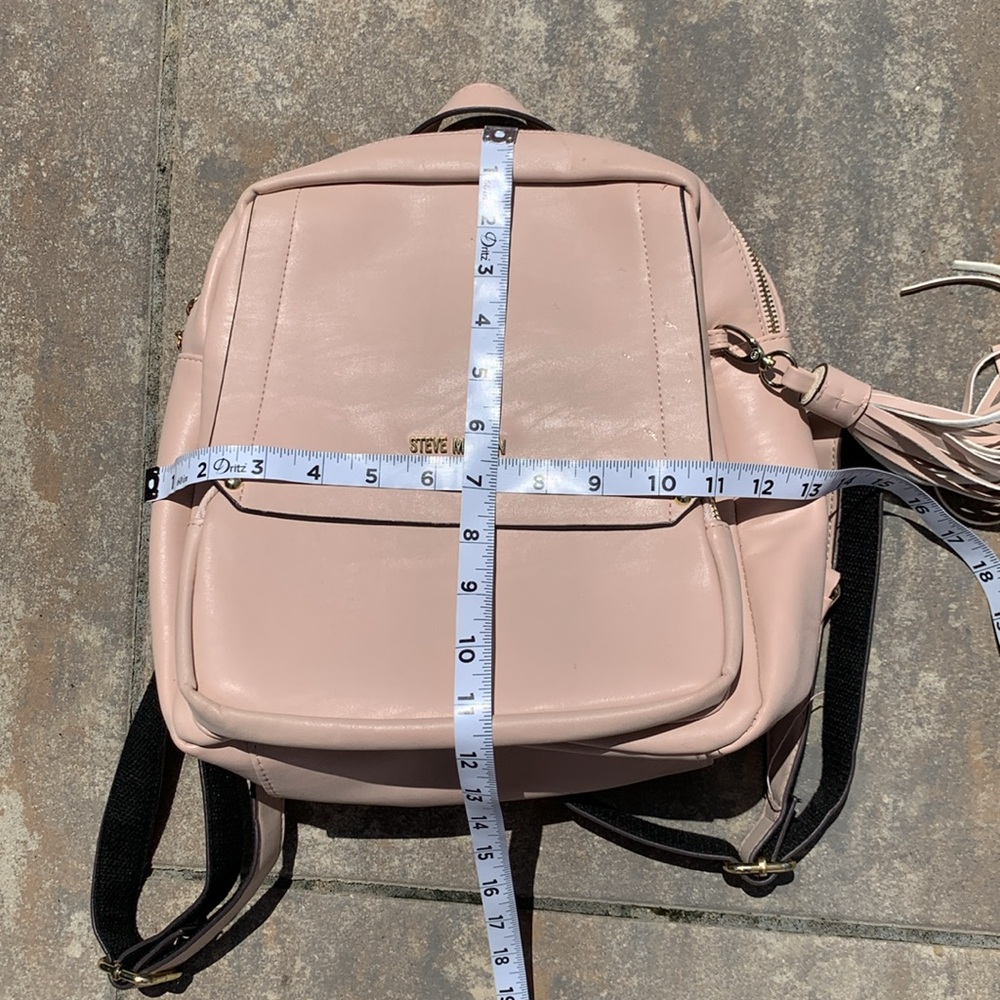 Steve Madden Pink Blush Backpack with Tassel Detail - Picture 5 of 5